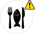 USE CAUTION eating fish from the water