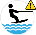 USE CAUTION water ski, wakeboard, etc.
